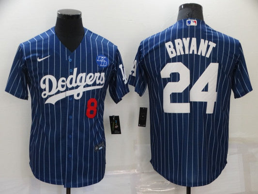 Men's Los Angeles Dodgers Kobe Bryant #8-24 Blue Player Jerseys