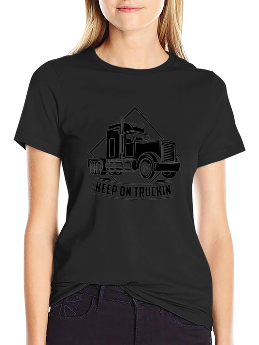 Keep On Truckin Black T-Shirt