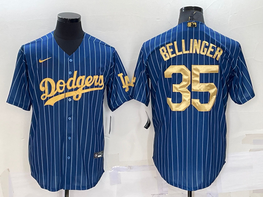 Men's Los Angeles Dodgers Cody Bellinger #35 Blue Replica Game Jerseys