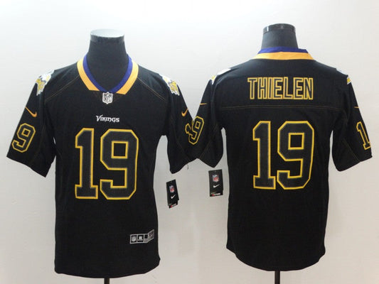 Men's Minnesota Vikings #19 Adam Thielen Black Alternate Game Jerseys