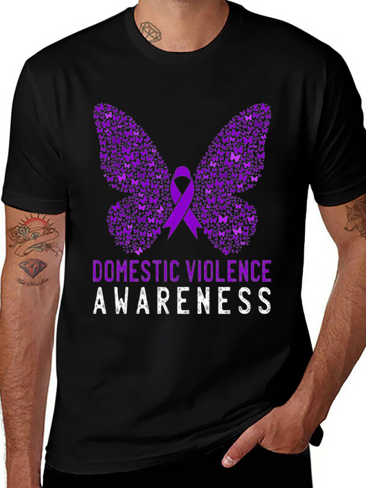 Domestic Violence Awareness Butterfly T-Shirt
