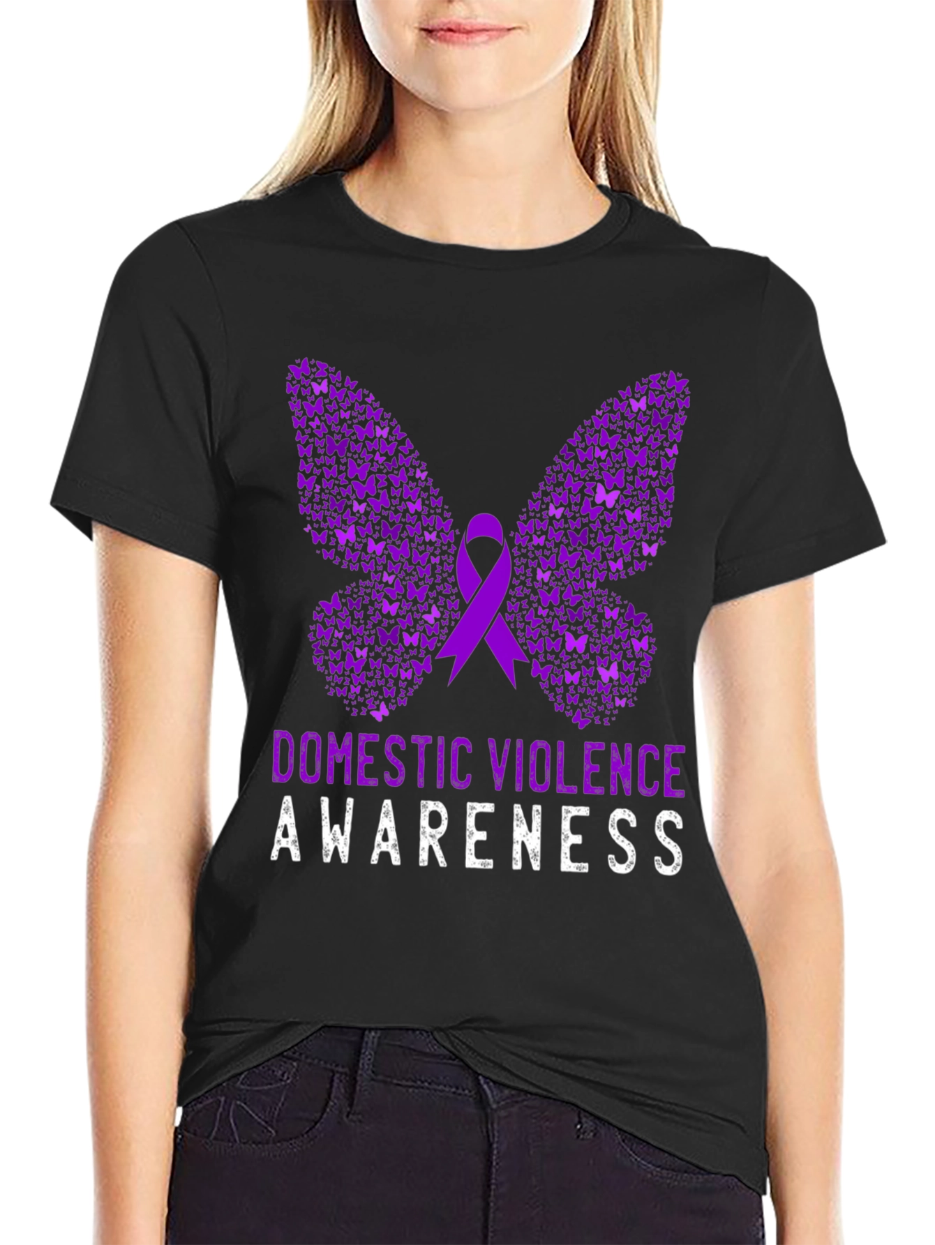 Domestic Violence Awareness Butterfly T-Shirt