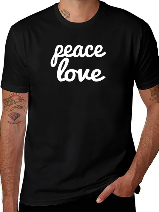 Peace Love T-Shirt - Stylish Graphic Tee