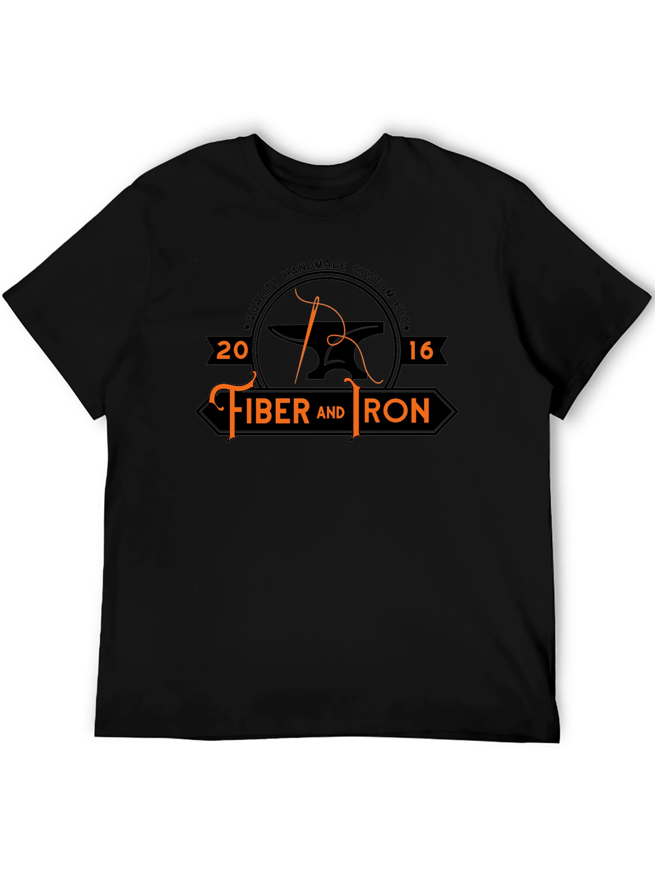Fiber and Iron Black Graphic Tee