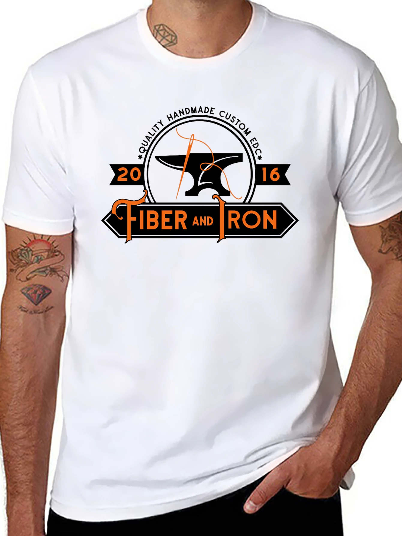 Fiber and Iron Black Graphic Tee