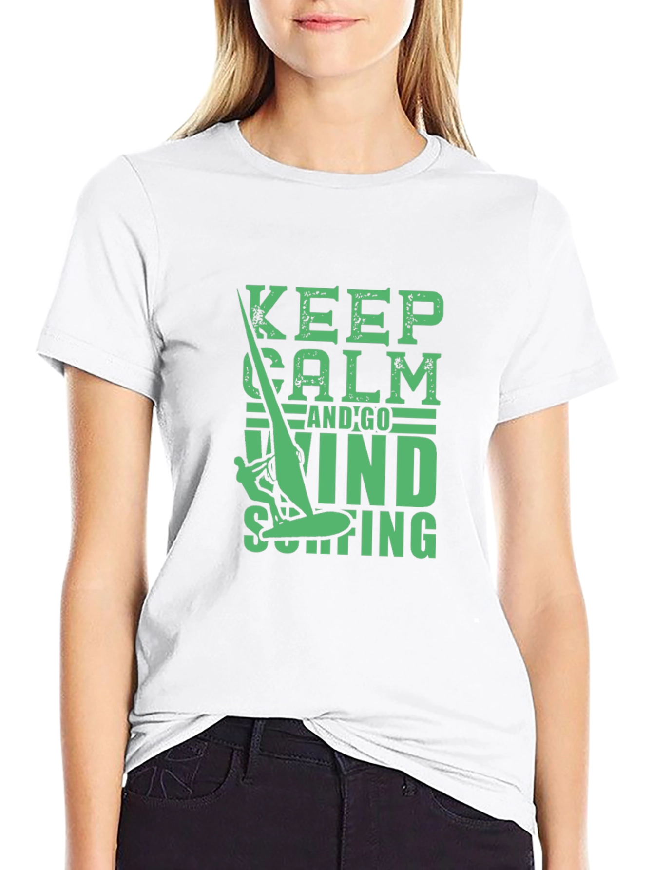 Keep Calm and Go Windsurfing Tee
