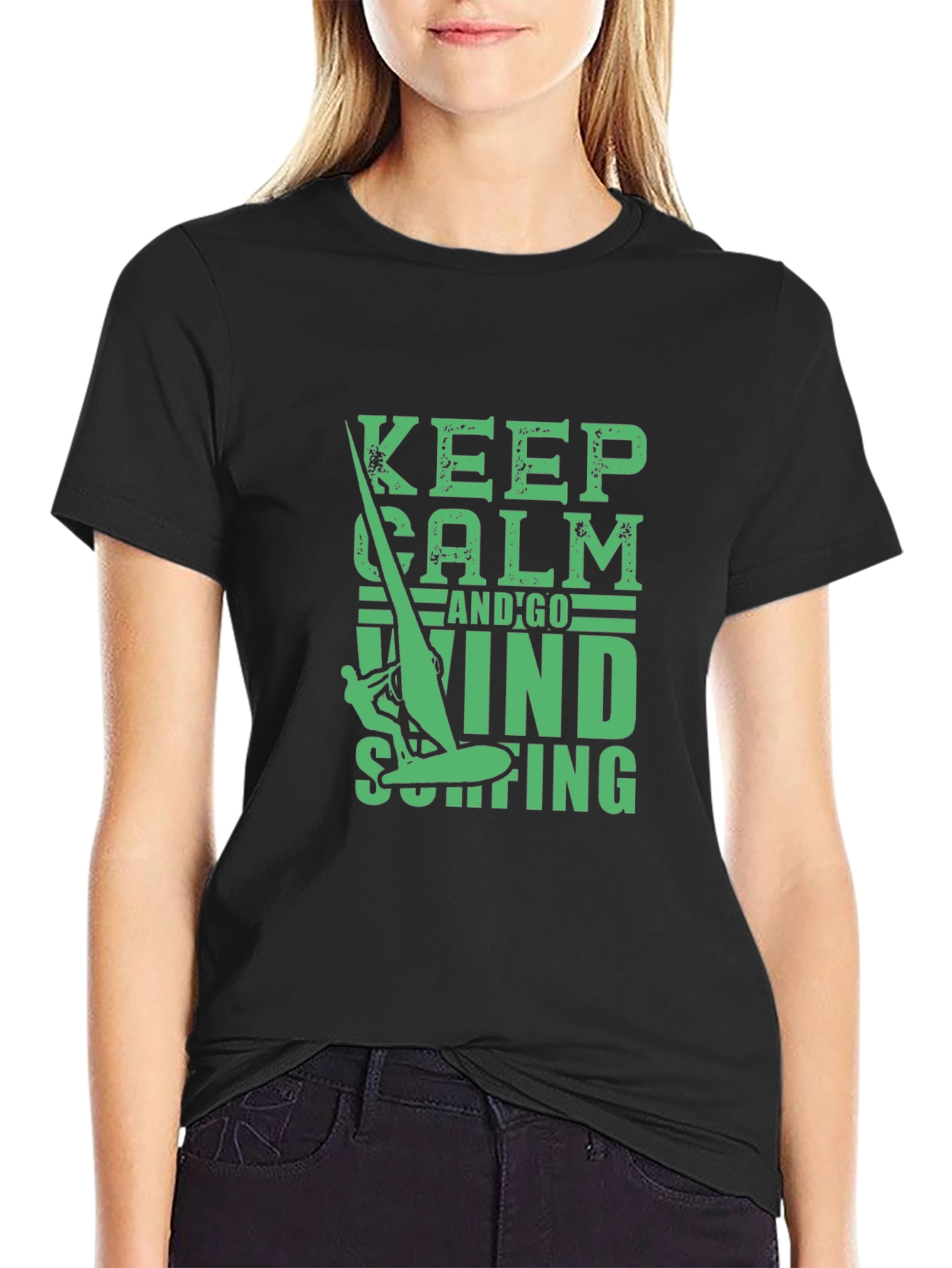 Keep Calm and Go Windsurfing Tee