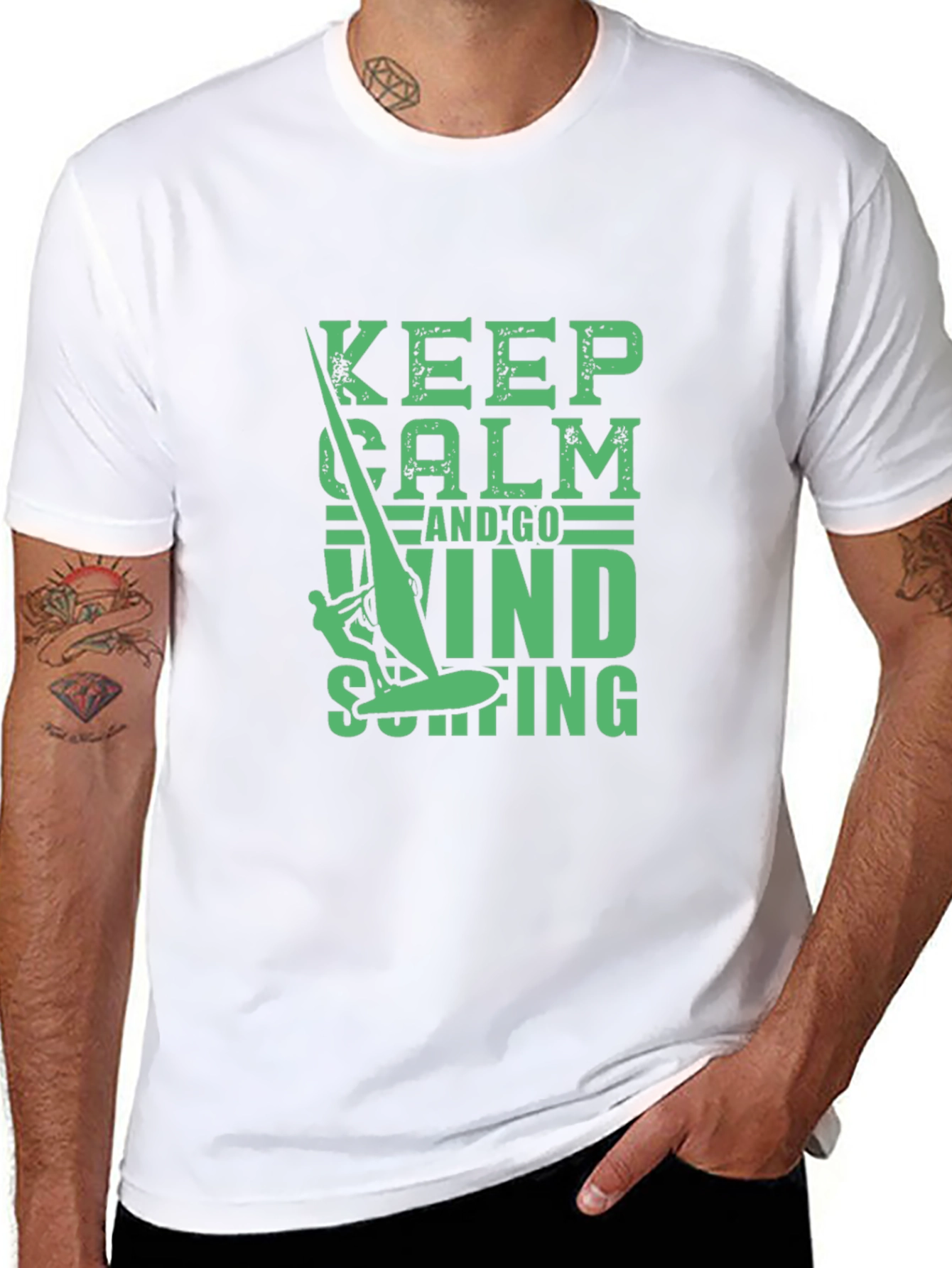 Keep Calm and Go Windsurfing Tee