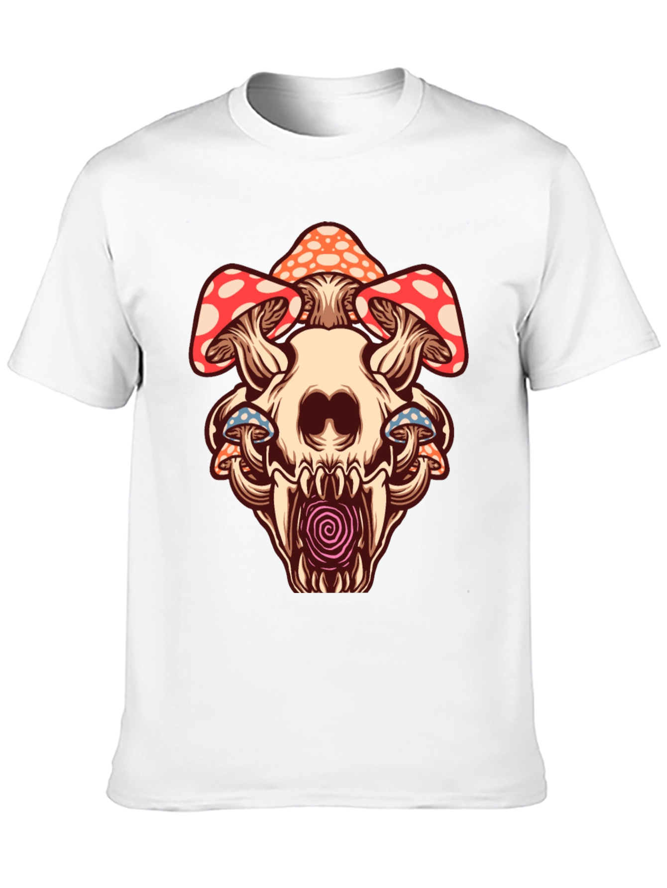 Skull Mushroom Graphic Tee