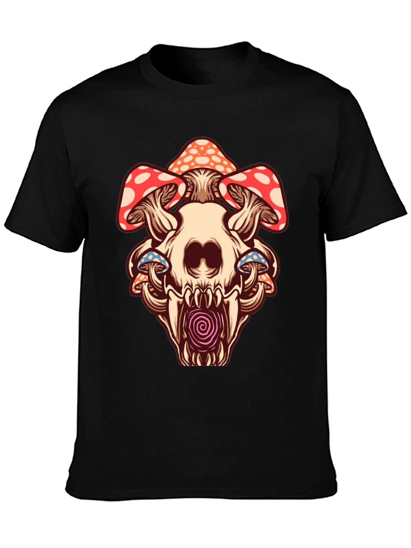 Skull Mushroom Graphic Tee