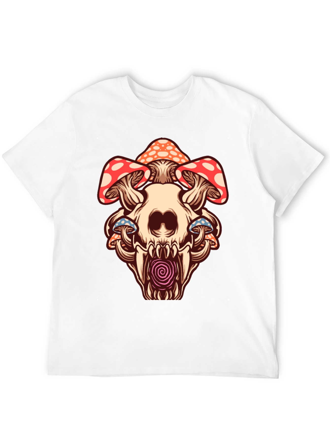 Skull Mushroom Graphic Tee