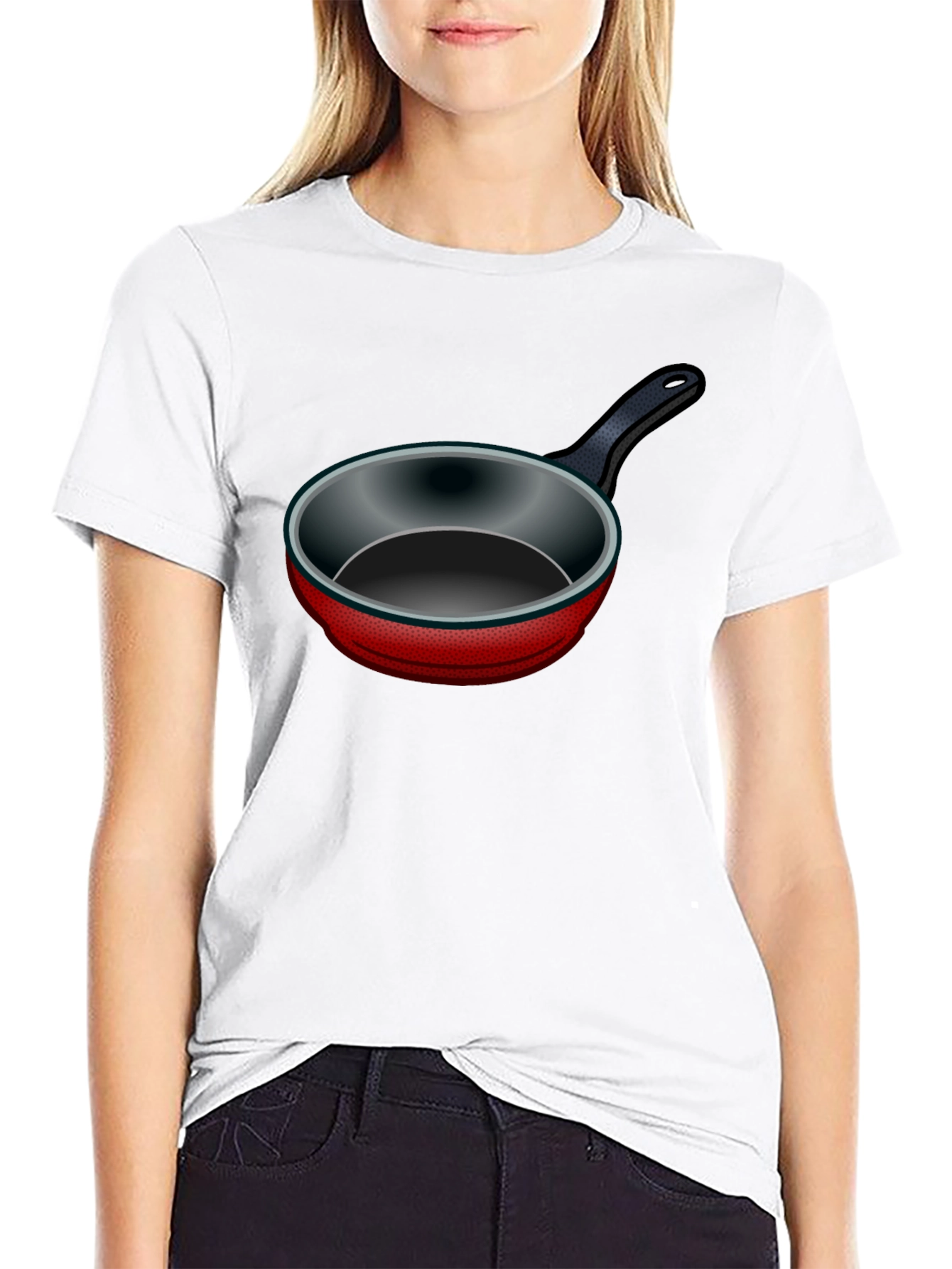 Funny Frying Pan Graphic T-Shirt