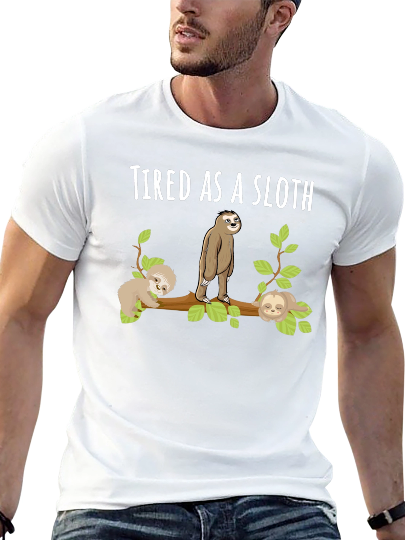 Tired As A Sloth T-Shirt Funny Sloth Tee