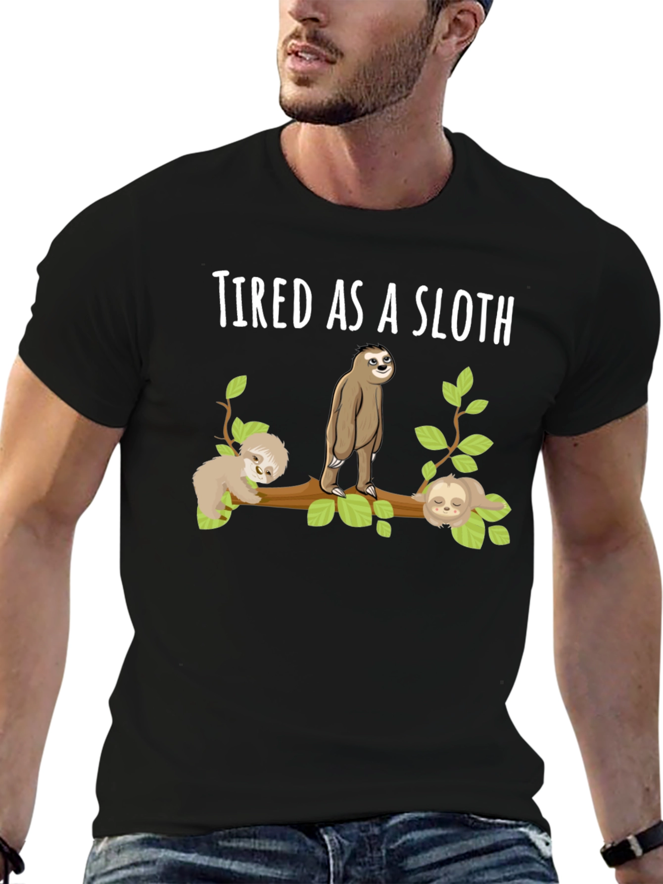 Tired As A Sloth T-Shirt Funny Sloth Tee