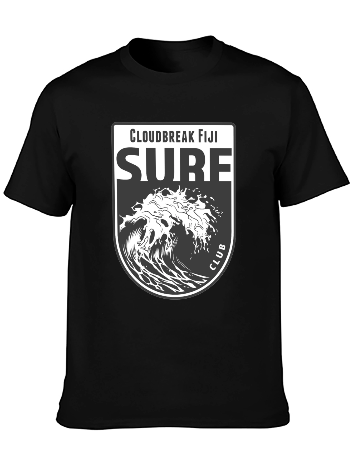 Cloudbreak Fiji Surf Club Black T-Shirt