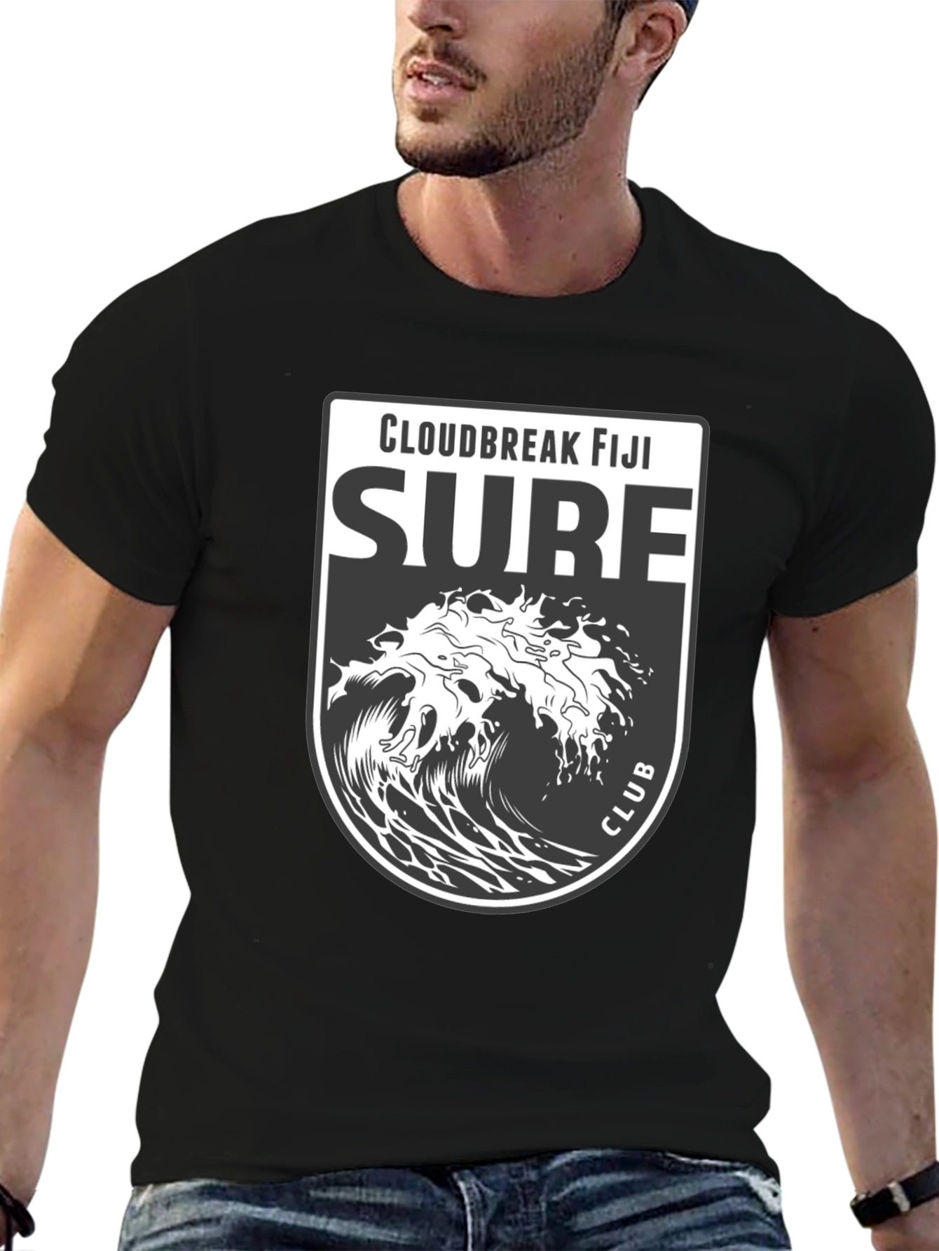 Cloudbreak Fiji Surf Club Black T-Shirt