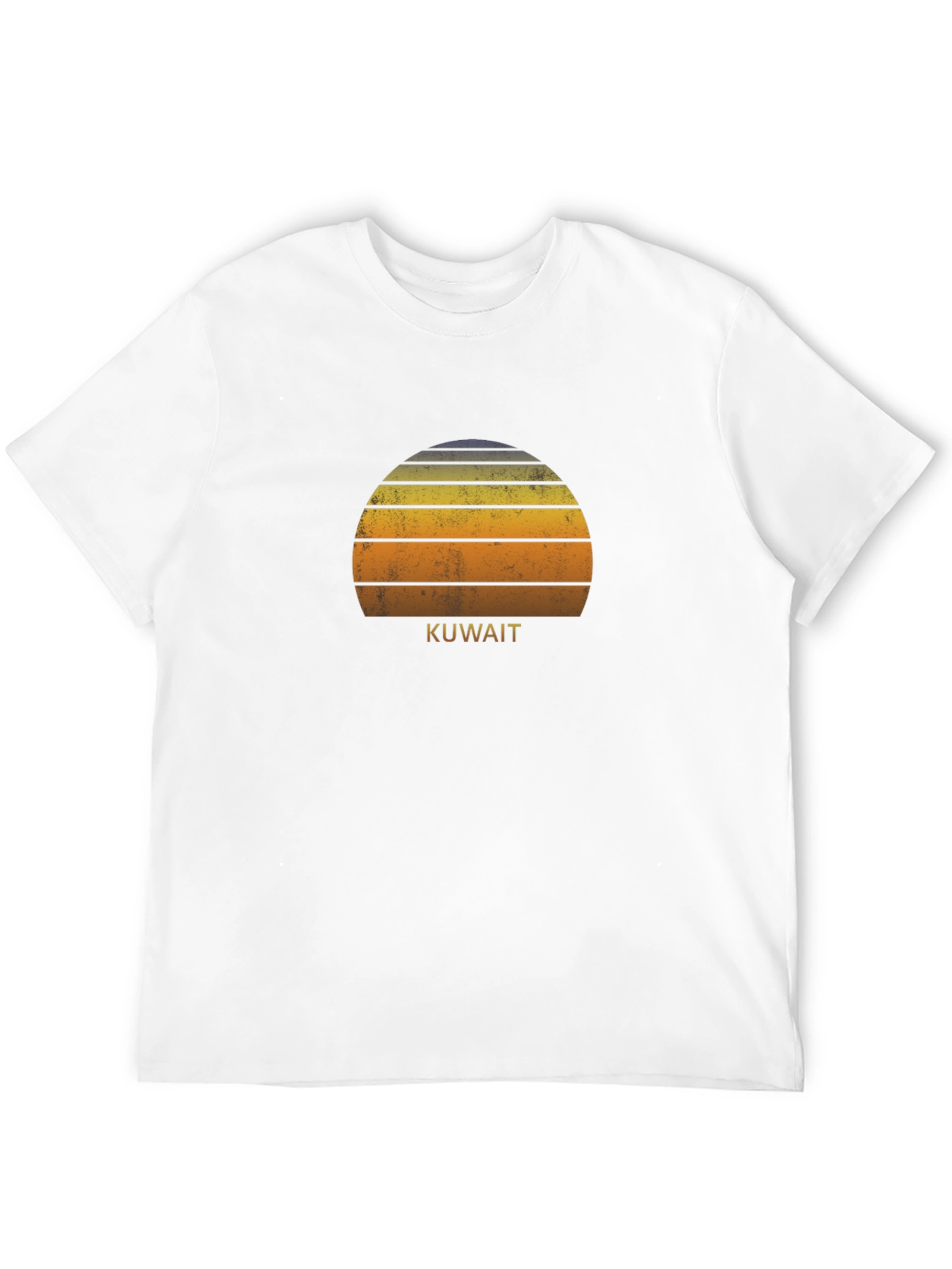 Kuwait Sunset T-Shirt Retro Style Tee