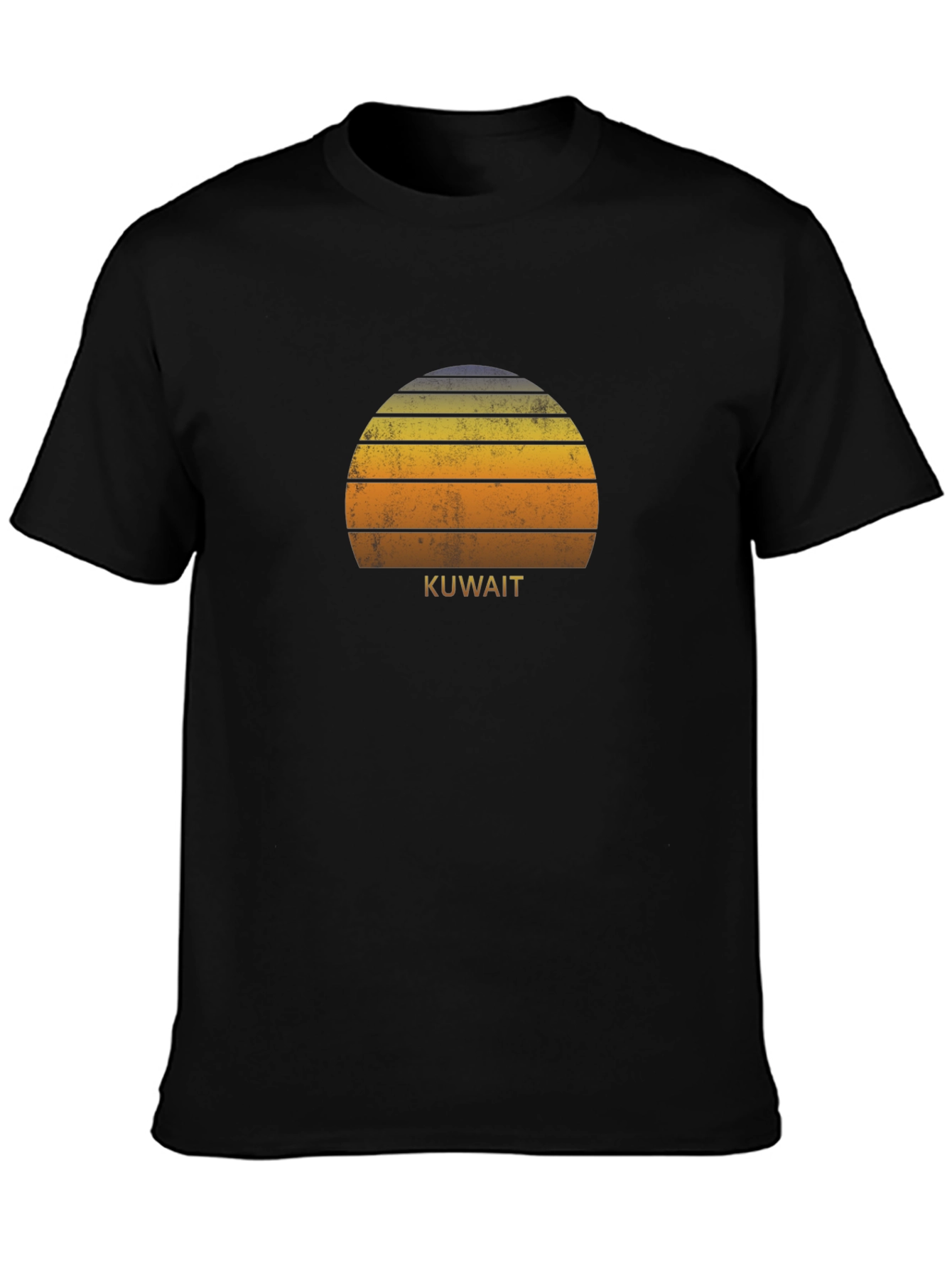 Kuwait Sunset T-Shirt Retro Style Tee