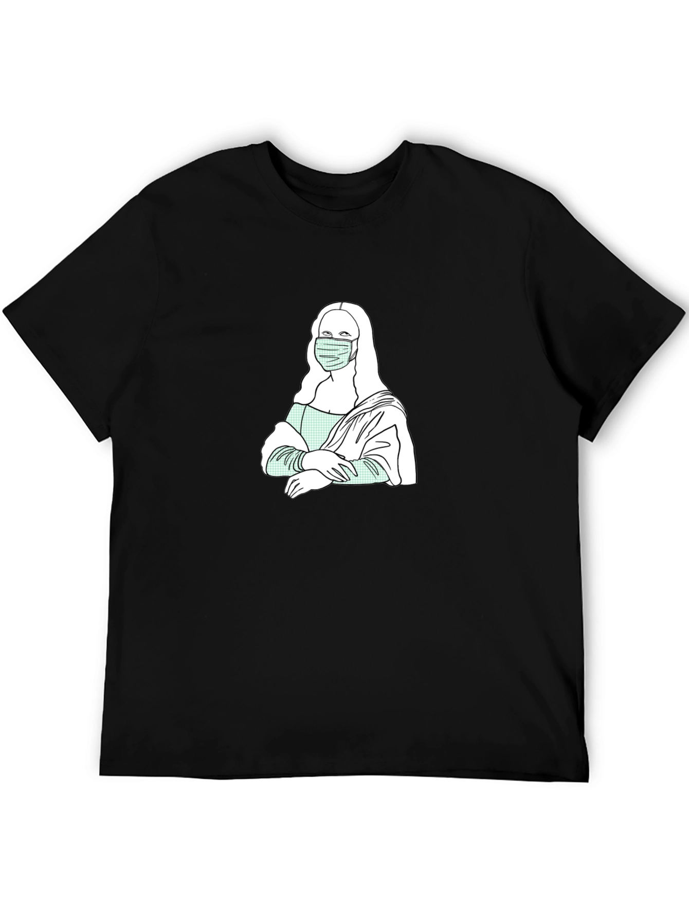 Masked Mona Lisa Graphic Tee