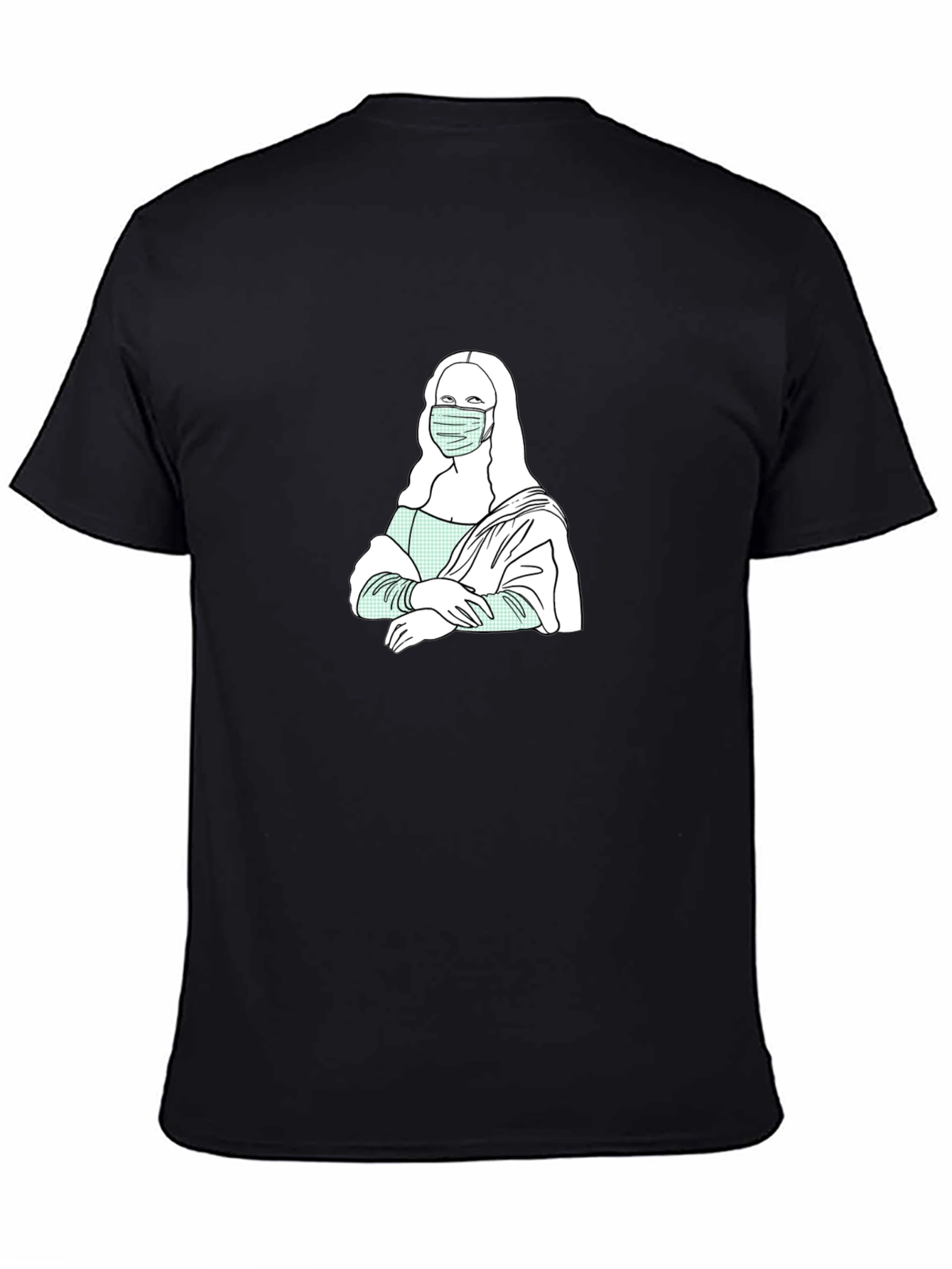 Masked Mona Lisa Graphic Tee