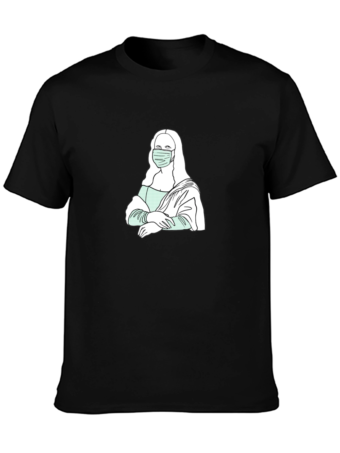 Masked Mona Lisa Graphic Tee