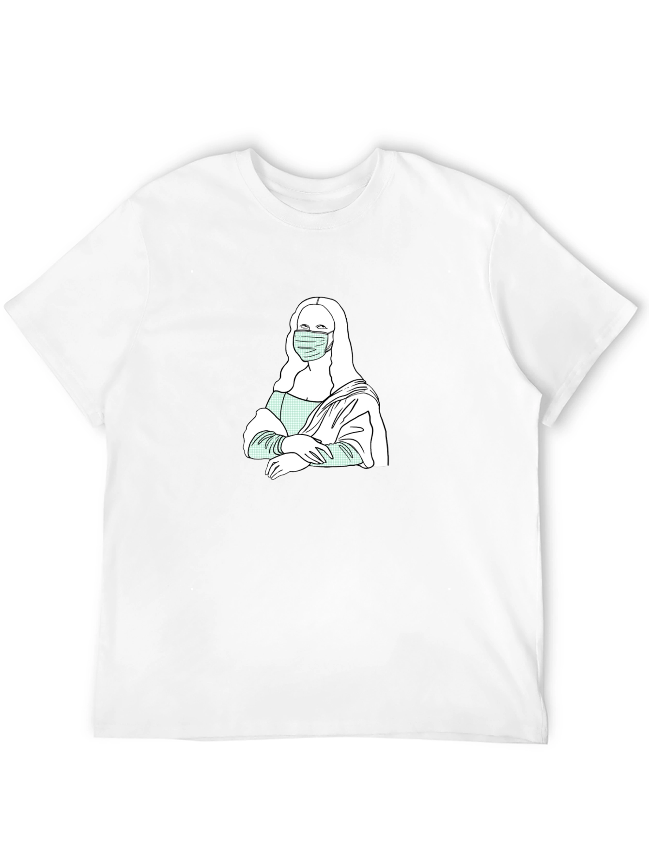 Masked Mona Lisa Graphic Tee