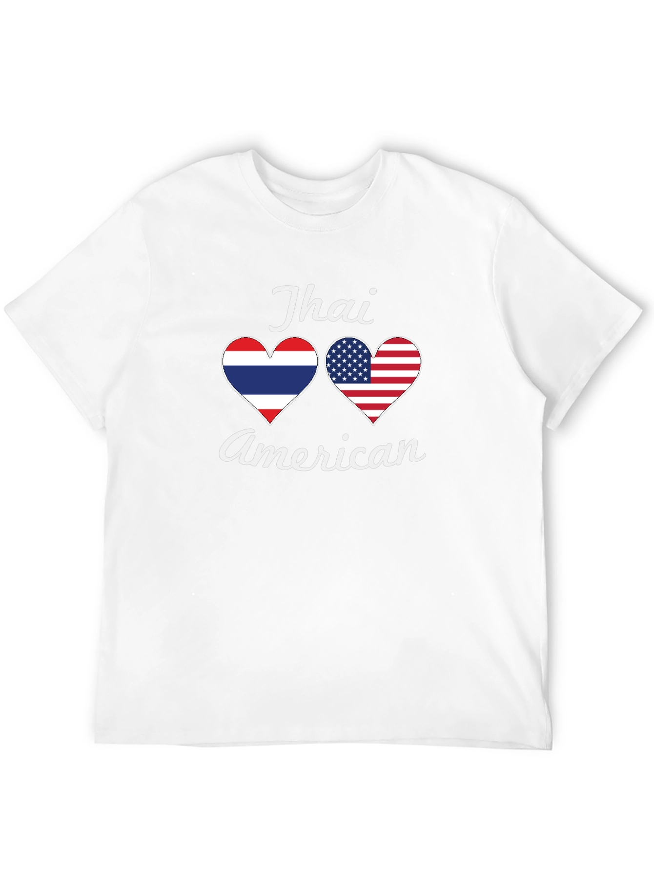 Thai American Heart Flag T-Shirt