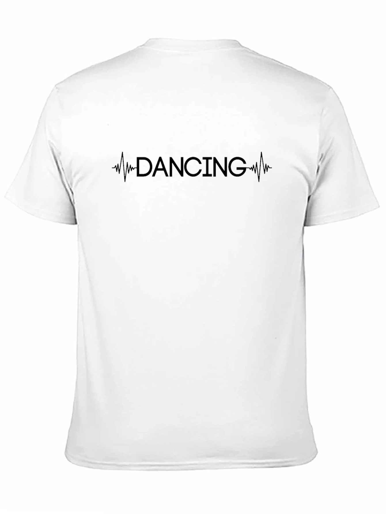 Dancing Heartbeat Graphic Tee - Trendy Black T-Shirt