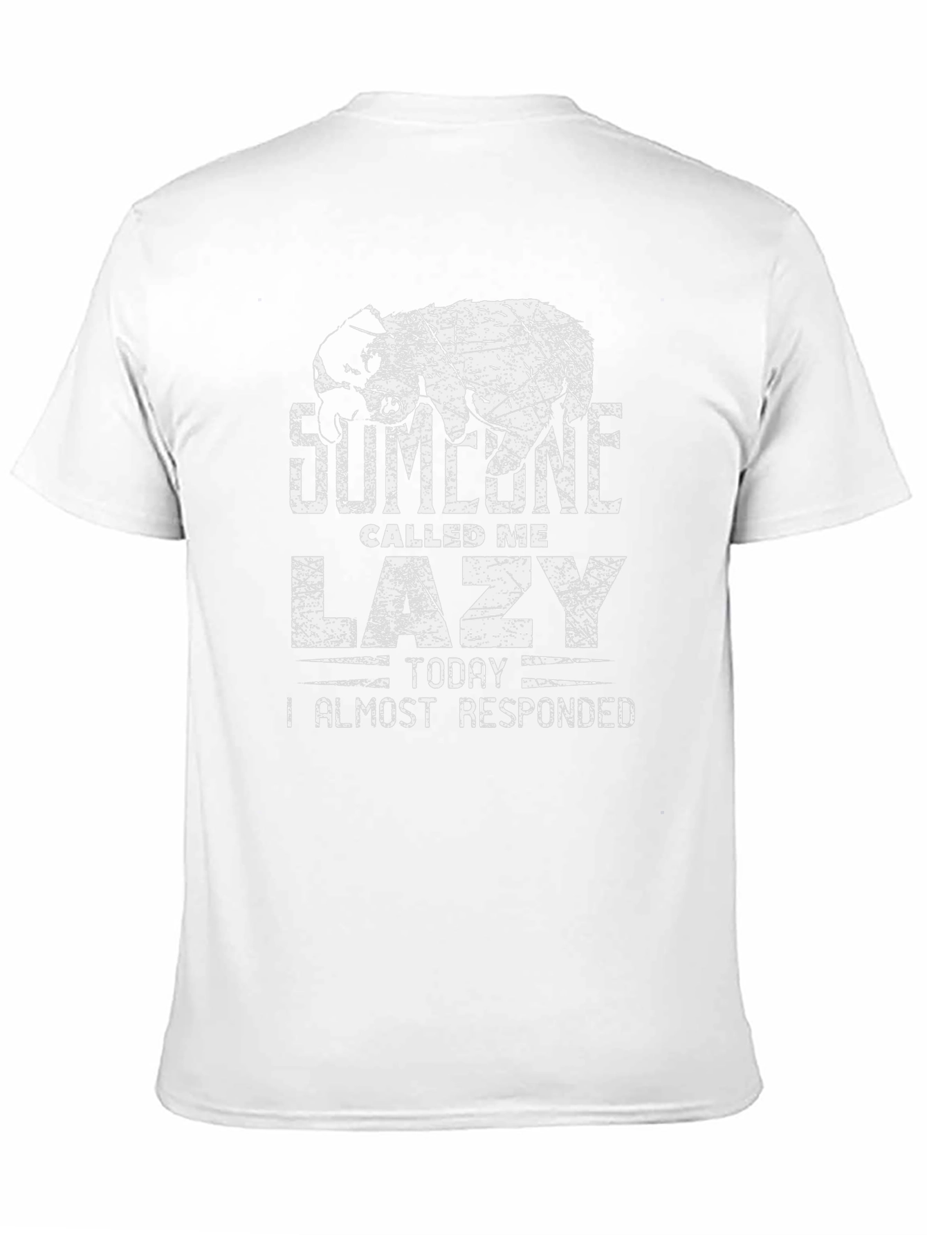 Lazy Bear Graphic Tee - Funny Sarcastic T-Shirt