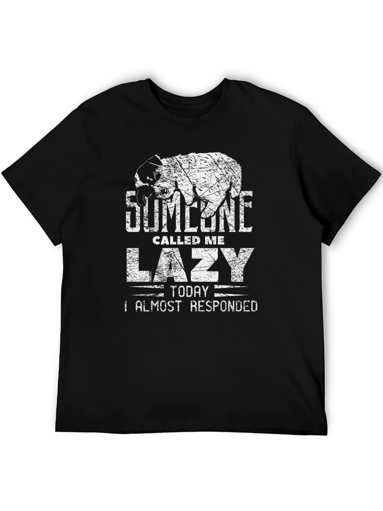 Lazy Bear Graphic Tee - Funny Sarcastic T-Shirt