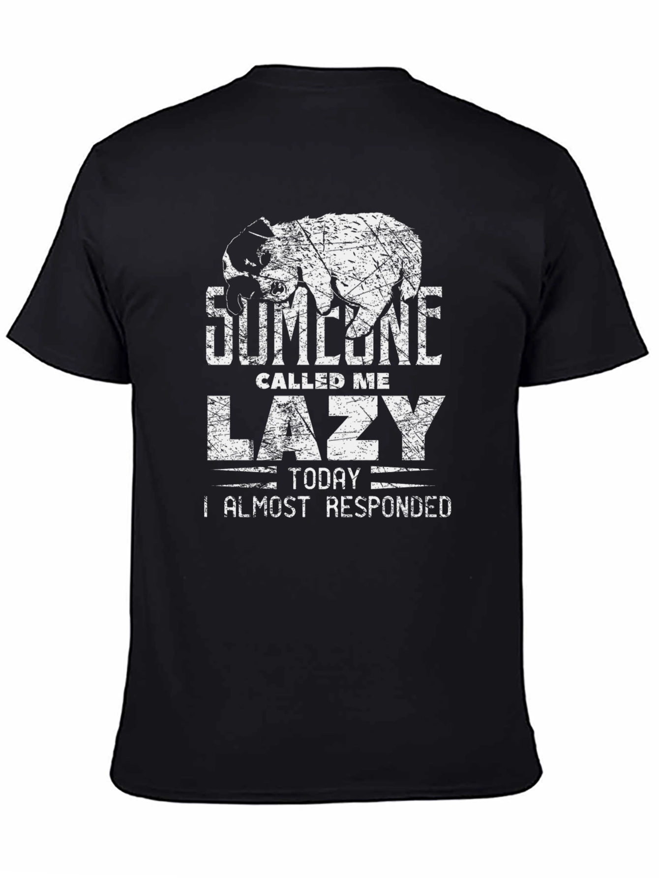 Lazy Bear Graphic Tee - Funny Sarcastic T-Shirt