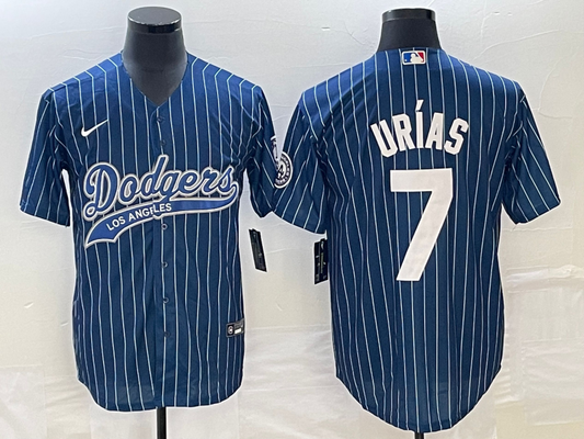 Men's Los Angeles Dodgers Julio Urias #7 Blue Player Jerseys Joint Edition