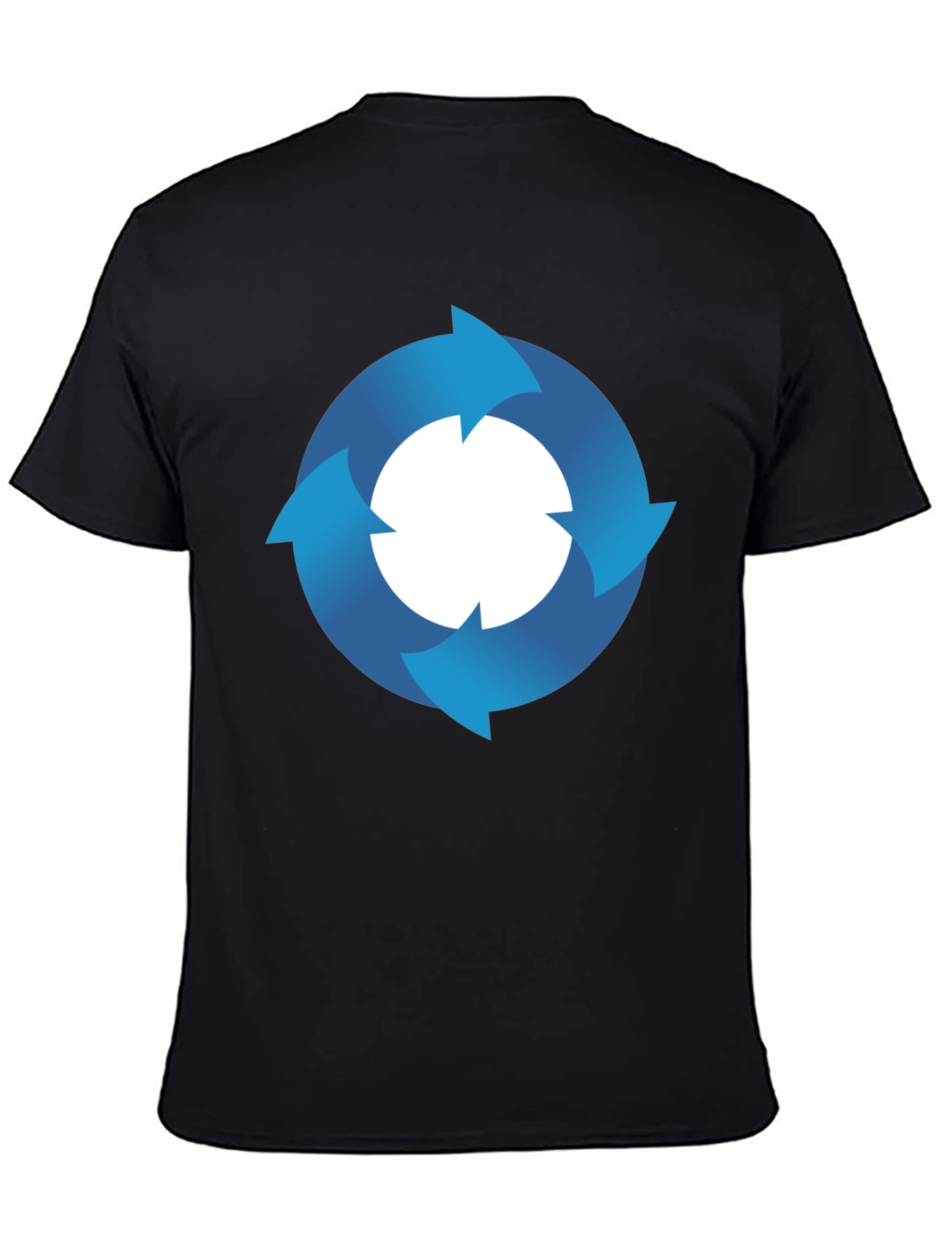 Circular Arrow Graphic T-Shirt - Mens Black Tee