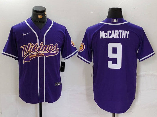 Men's Minnesota Vikings J.J. McCarthy #9 Purple Game Jerseys