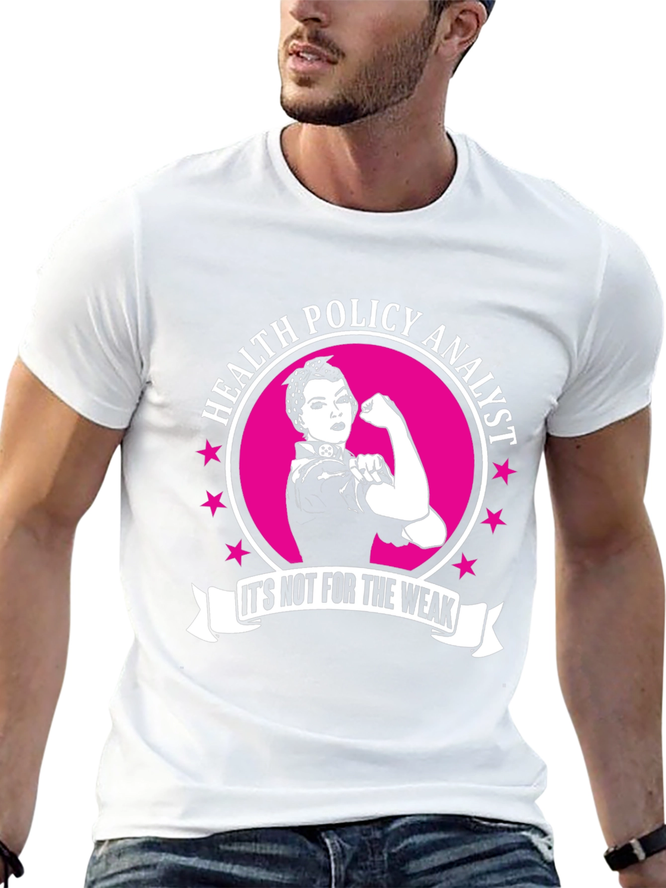Health Policy Analyst T-Shirt - Rosie the Riveter Style!