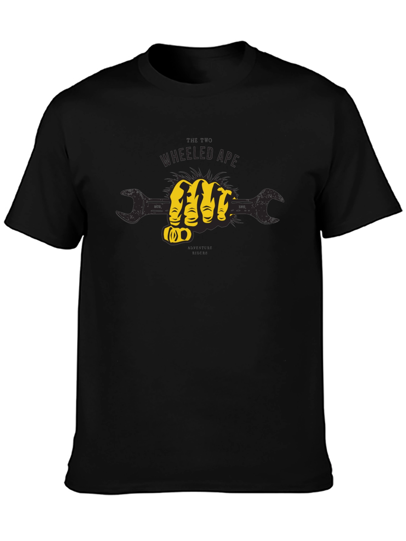 Wheeled Ape Wrench Fist Graphic T-Shirt