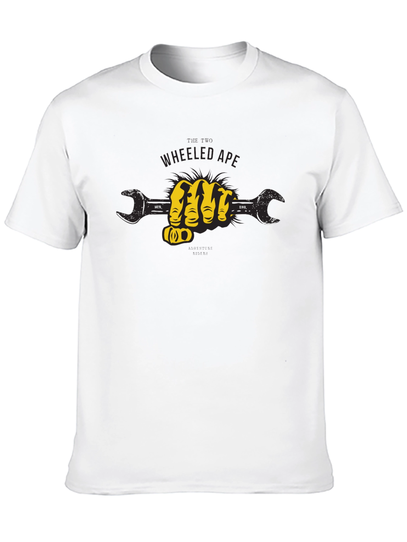 Wheeled Ape Wrench Fist Graphic T-Shirt
