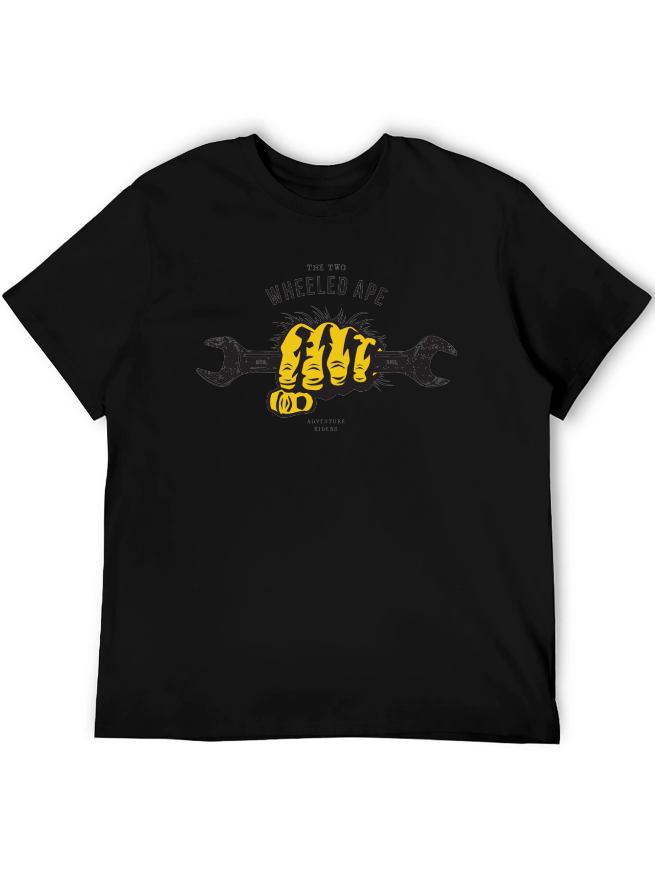Wheeled Ape Wrench Fist Graphic T-Shirt