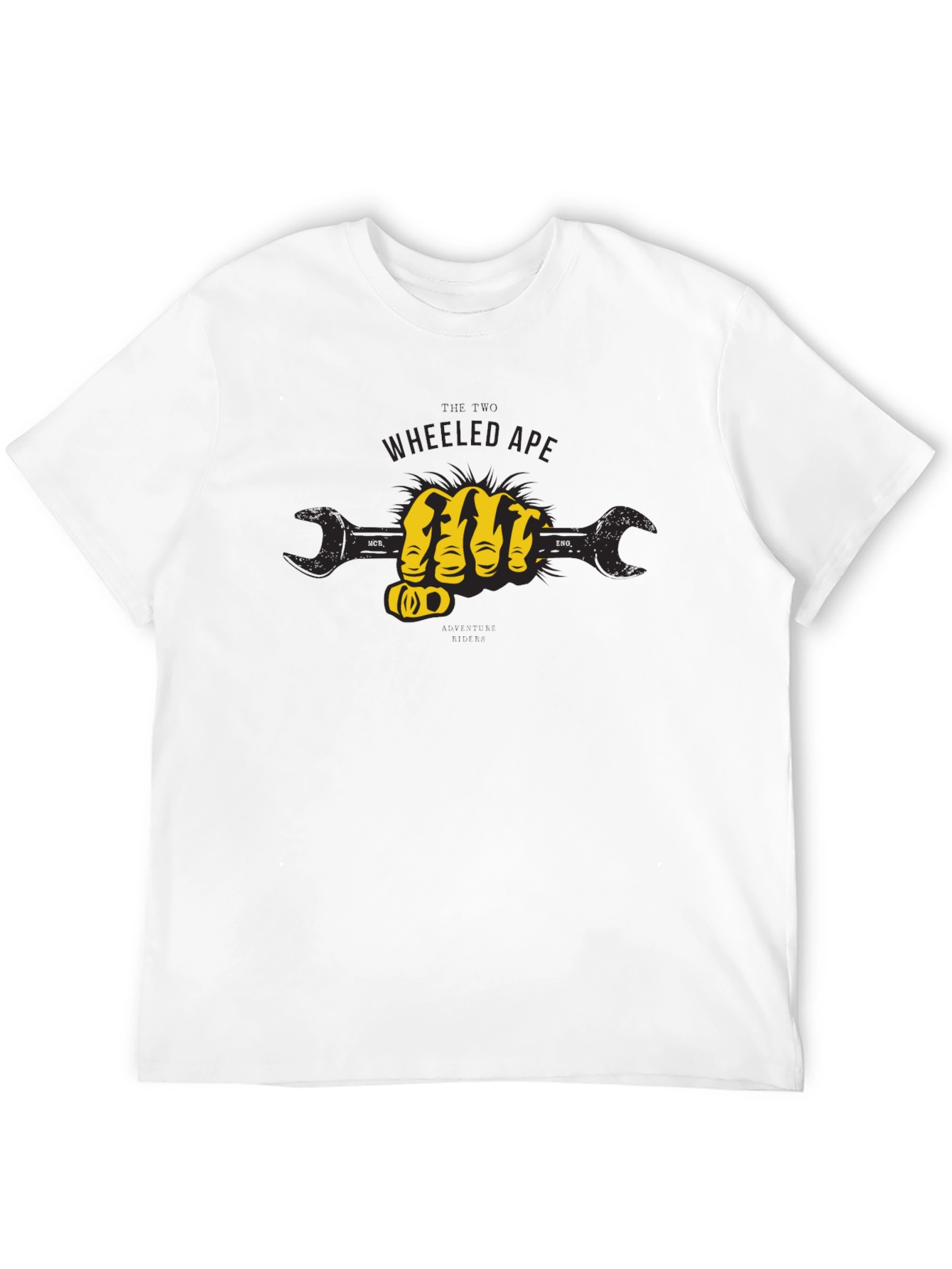 Wheeled Ape Wrench Fist Graphic T-Shirt