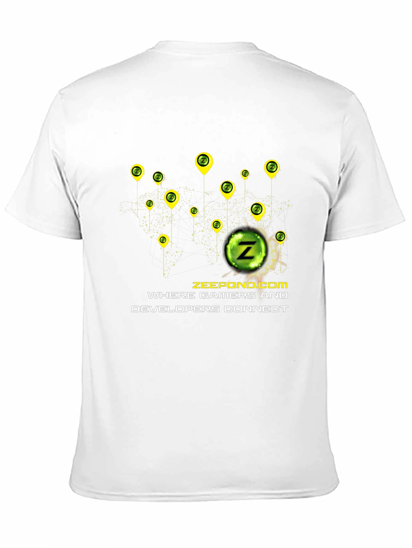 Zeepond Gamer Developer Connect Black T-Shirt
