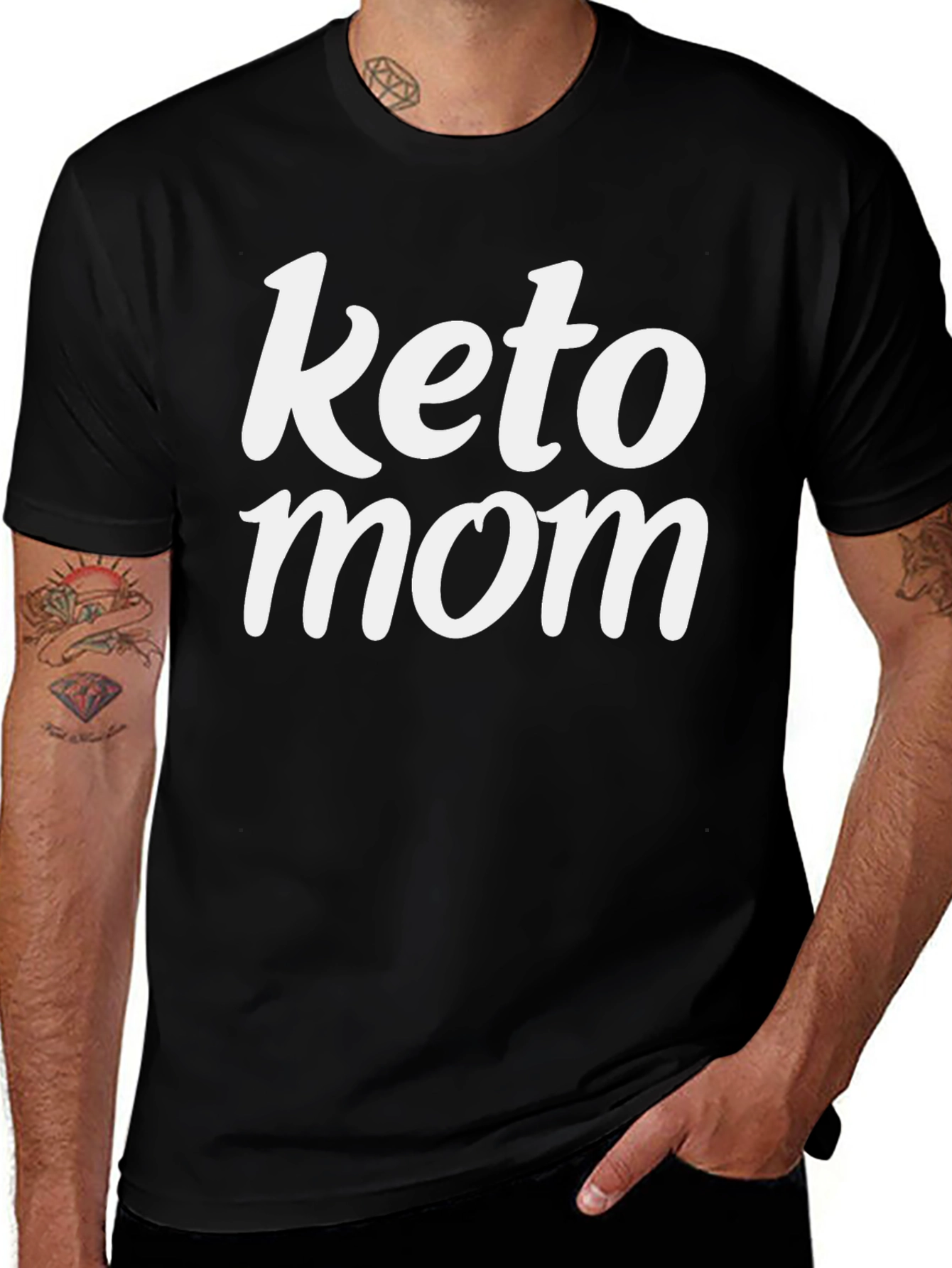 Keto Mom Black Graphic Tee