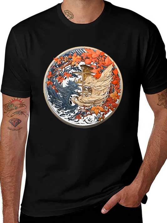 Yin Yang Dragon T-Shirt - Balance & Style