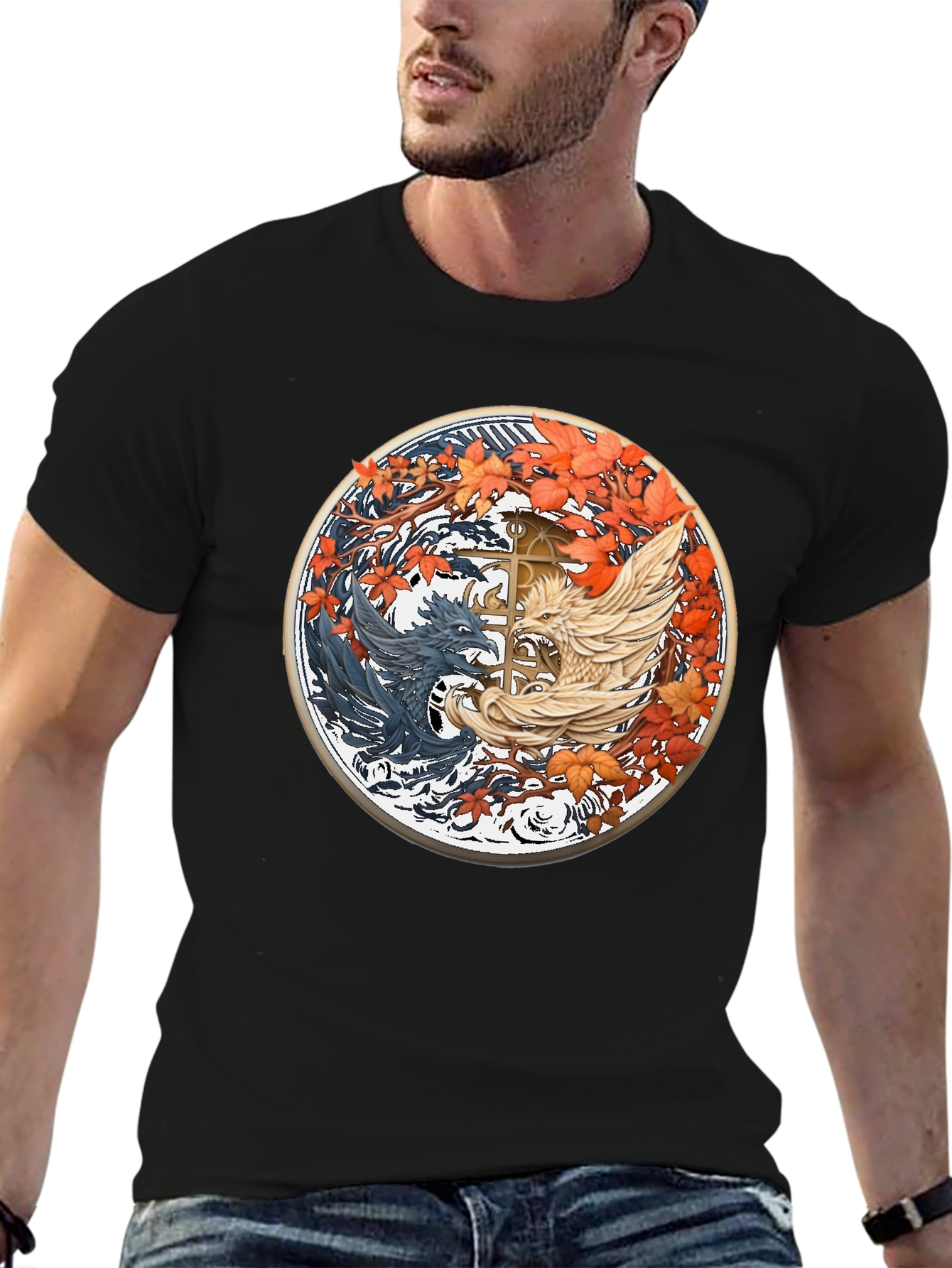 Yin Yang Dragon T-Shirt - Balance & Style