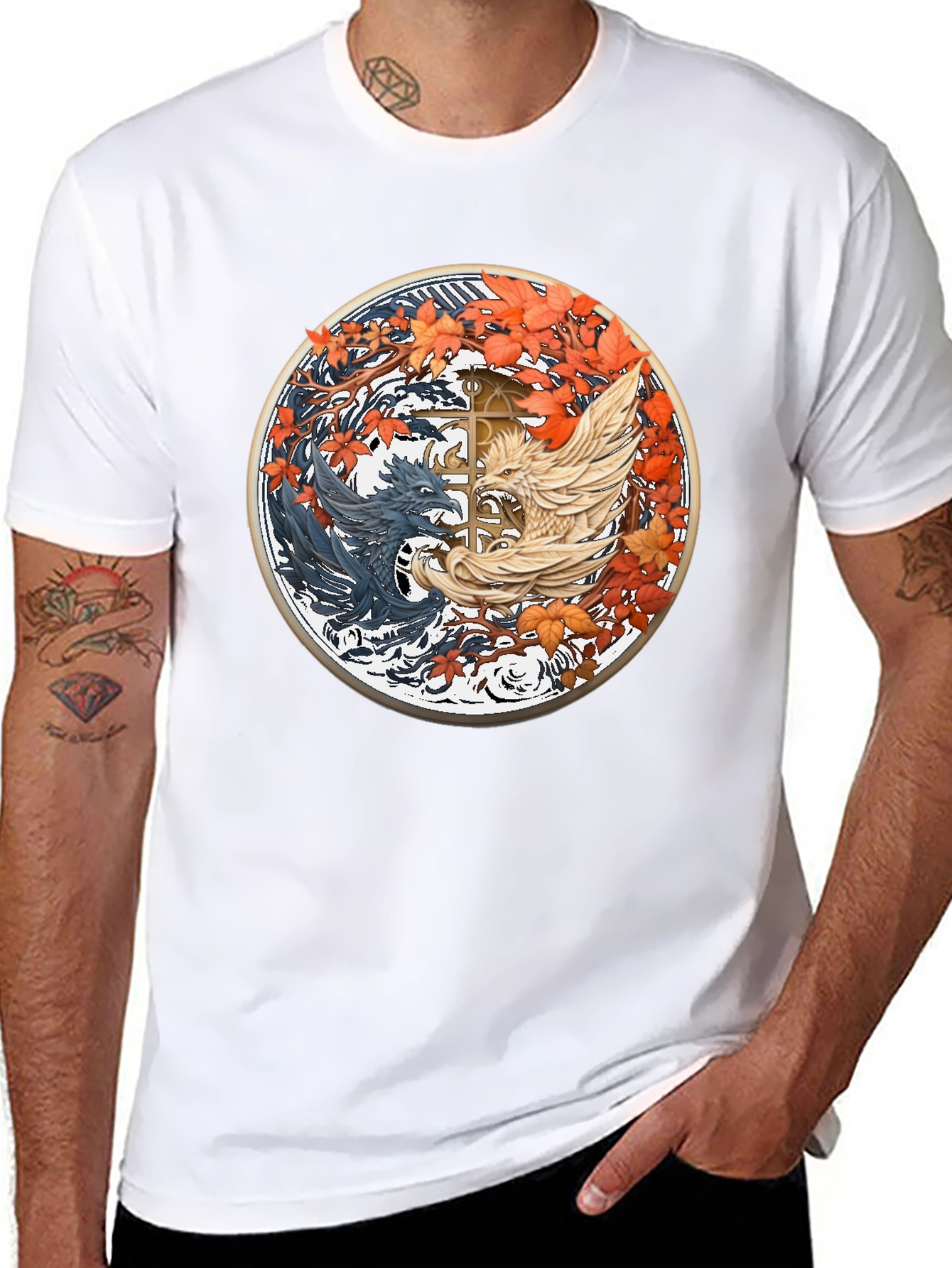 Yin Yang Dragon T-Shirt - Balance & Style