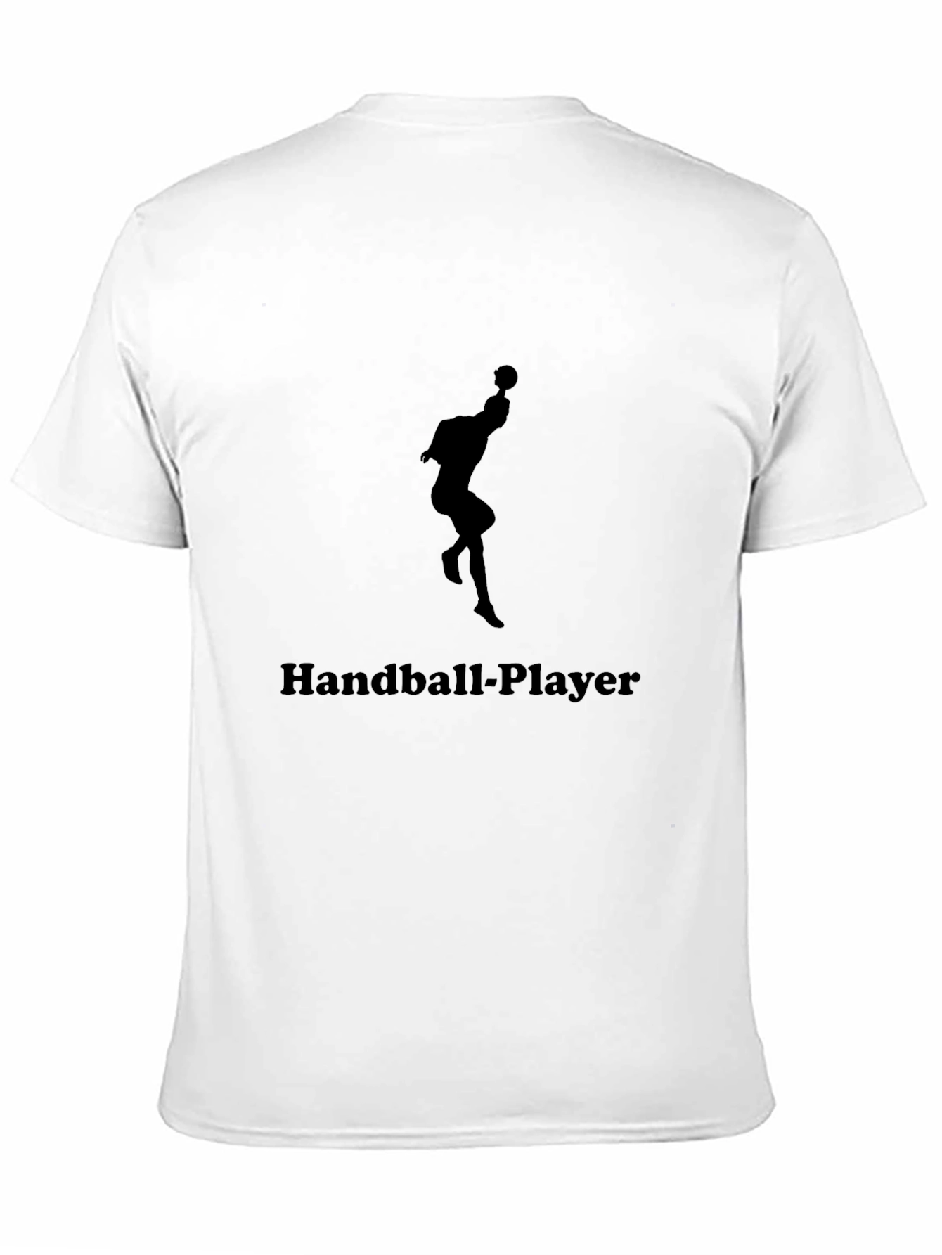 Handball Player Graphic Tee - Black