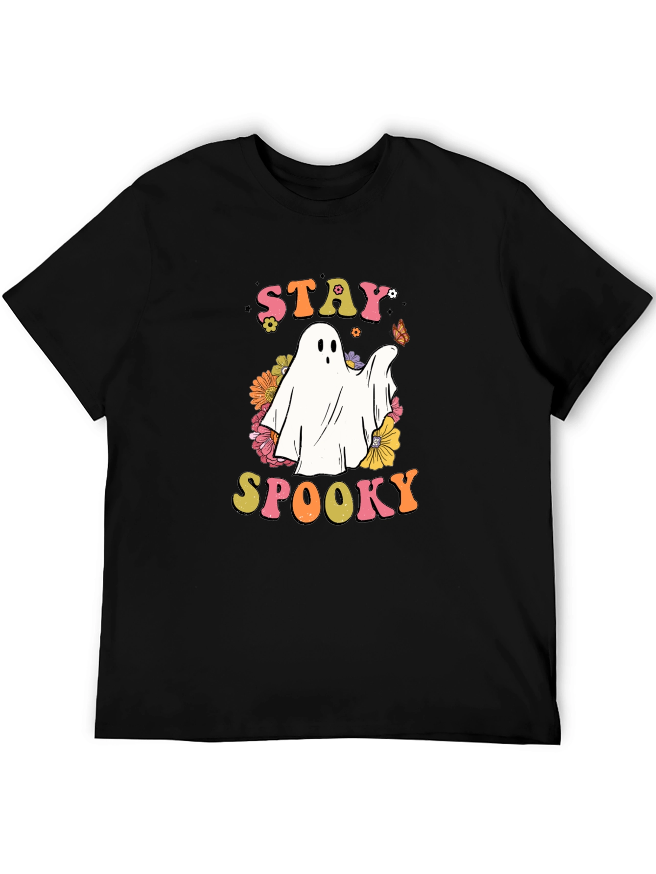 Stay Spooky Ghost Graphic T-Shirt