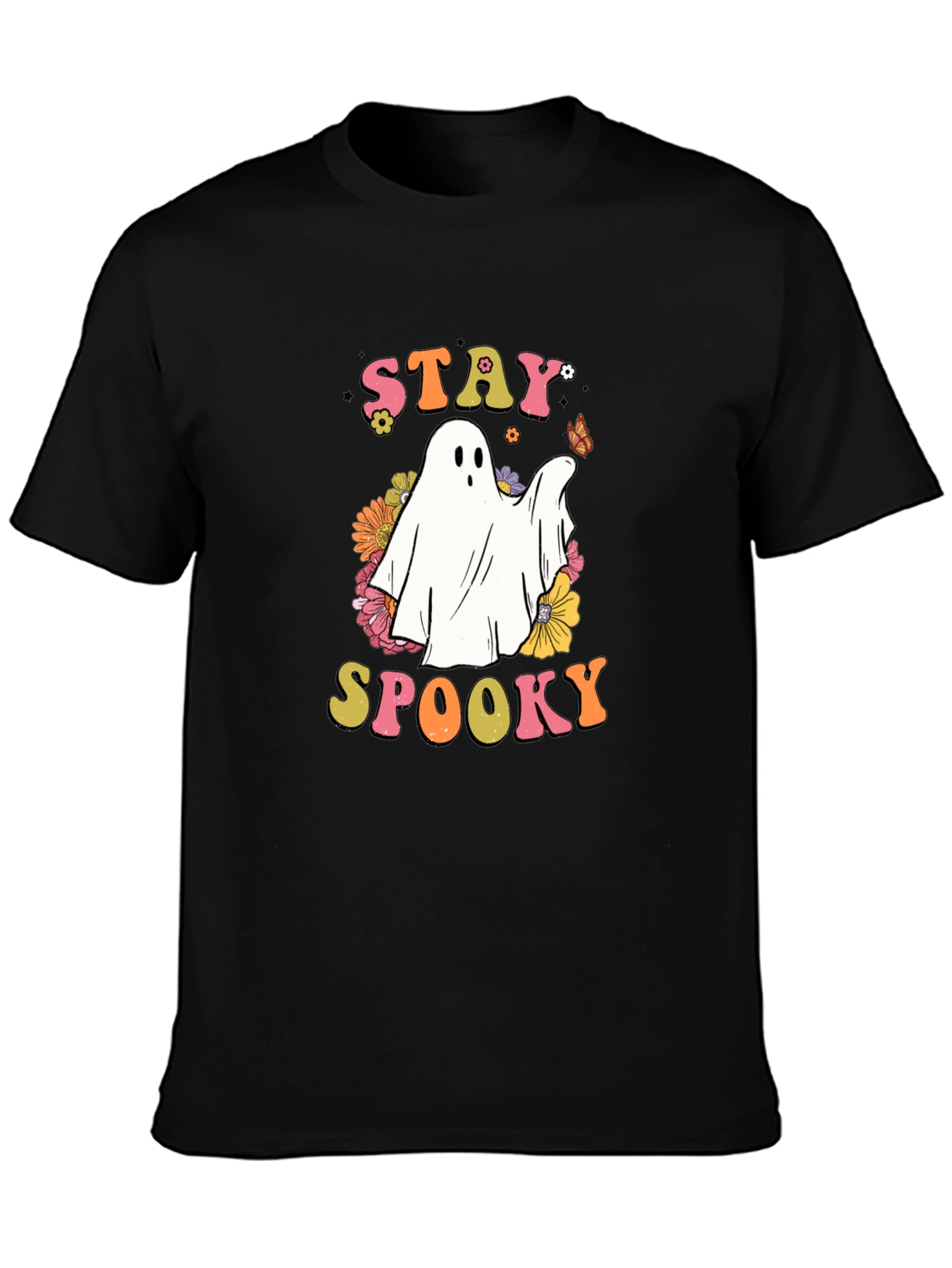Stay Spooky Ghost Graphic T-Shirt