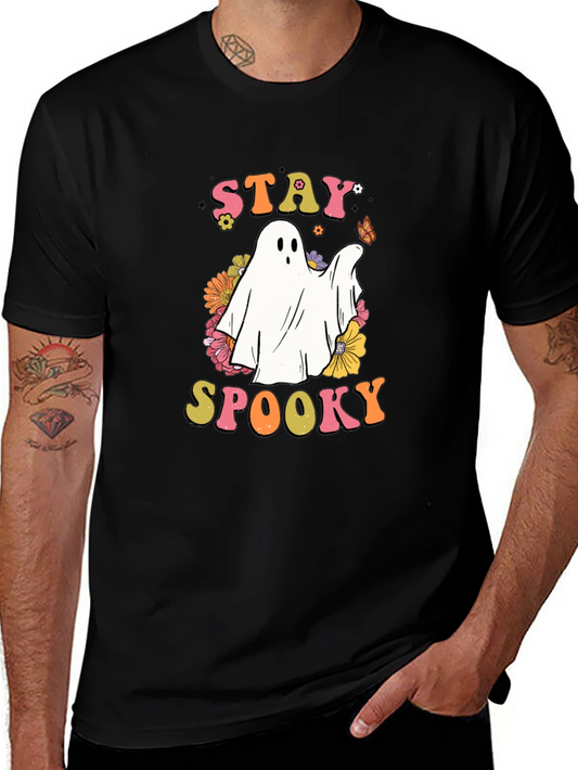 Stay Spooky Ghost Graphic T-Shirt