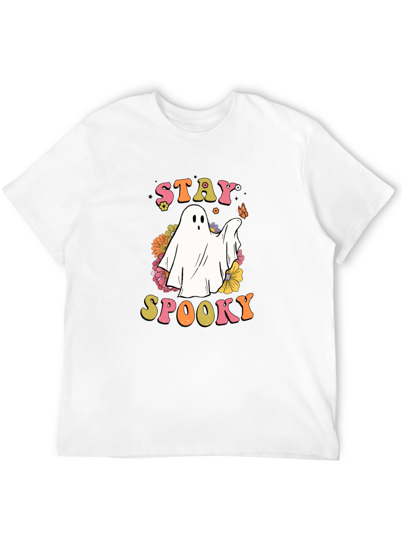 Stay Spooky Ghost Graphic T-Shirt