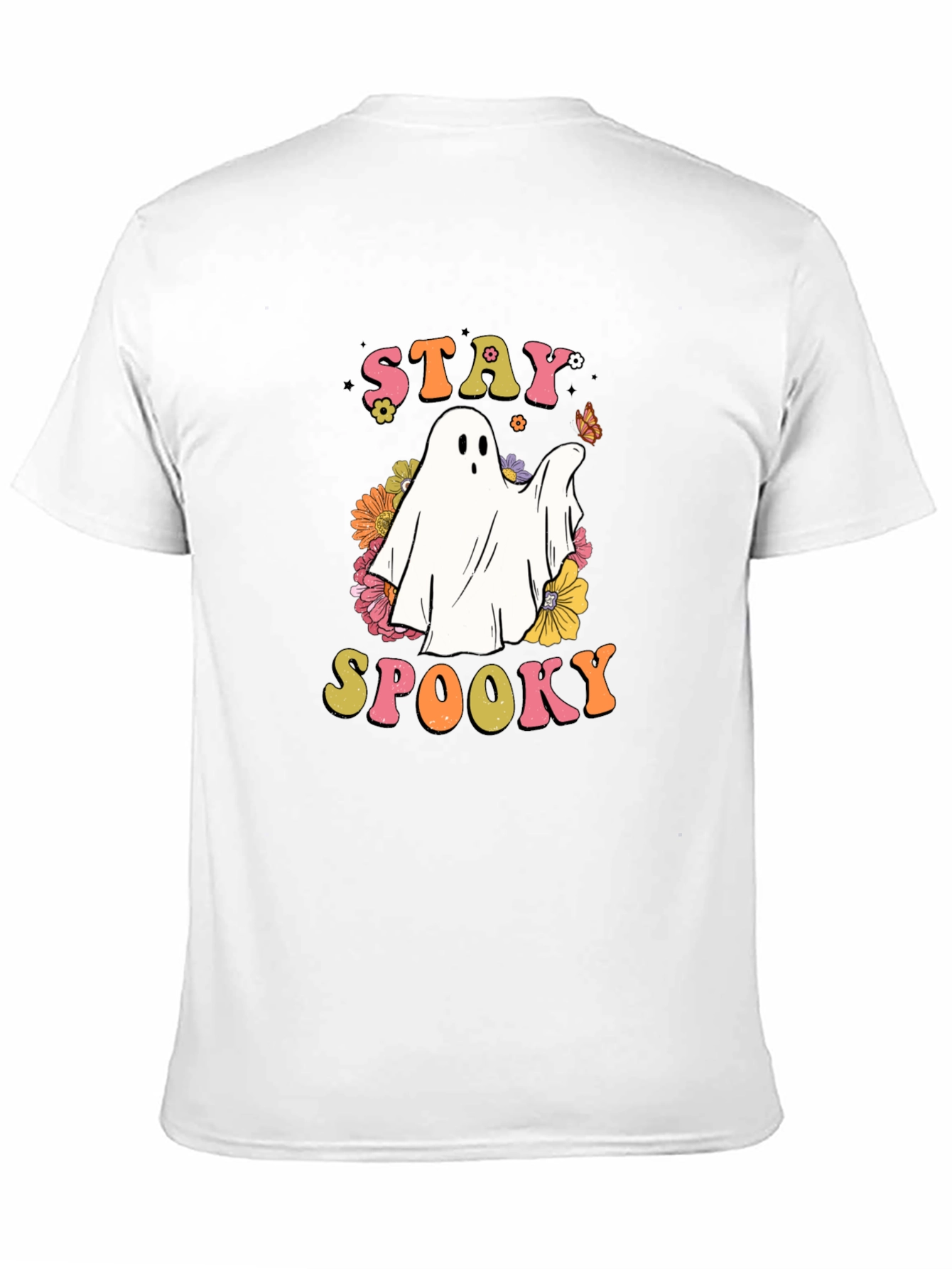 Stay Spooky Ghost Graphic T-Shirt